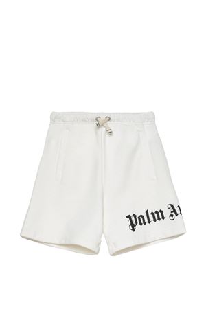 bermuda in tessuto bianco PALM ANGELS KIDS | PBCI006S26FLE001002